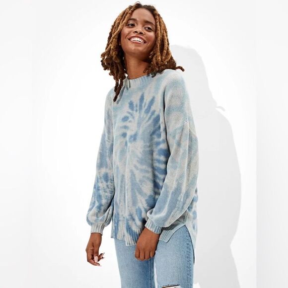 American Eagle Oversized Crew Neck Sweater - Picture 1 of 4